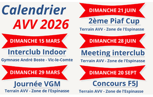 Prévisions manifestations 2026