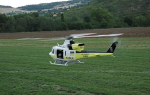 1er vol du BELL 412 turbine de Laurent