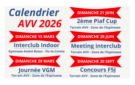 Prévisions manifestations 2026